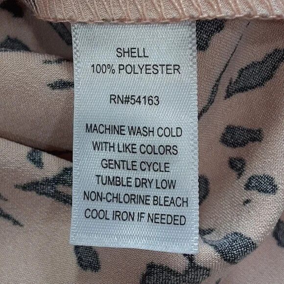 Marc New York Andrew Marc sz small peach black blouse 3/4 sleeve doleman sleeve* - Picture 7 of 12